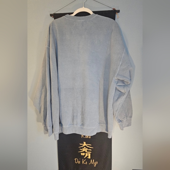 Anthropologie NWT Berlin Gray Blue Graphic Sweatshirt Large - Picture 4 of 4